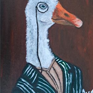 Una oca con clase, pero con el alma libre 🦢