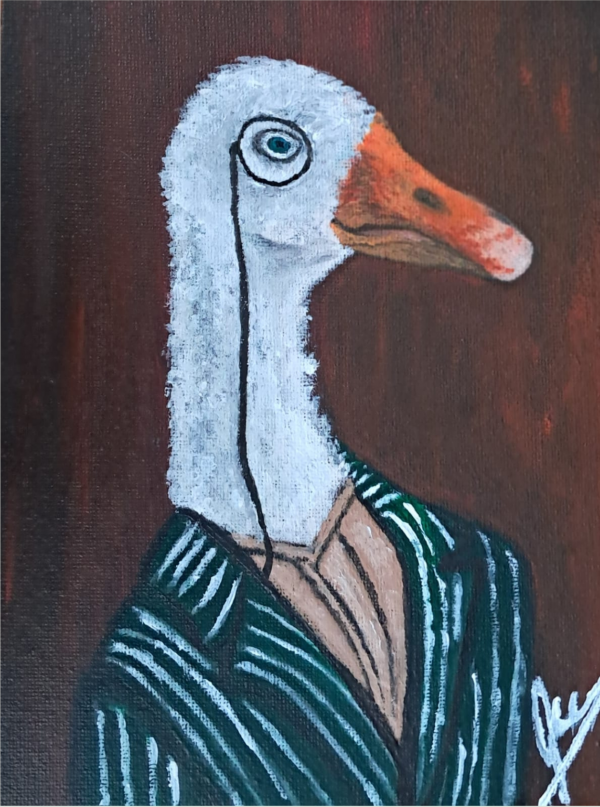 Una oca con clase, pero con el alma libre 🦢